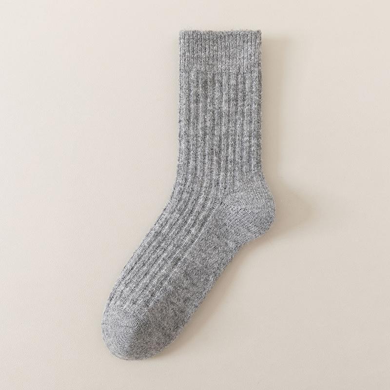 Wool Socks for Men's Autumn and Winter Mid-calf Socks, Thickened and Warm Long Calf Winter High-calf Men's Long Calf Socks