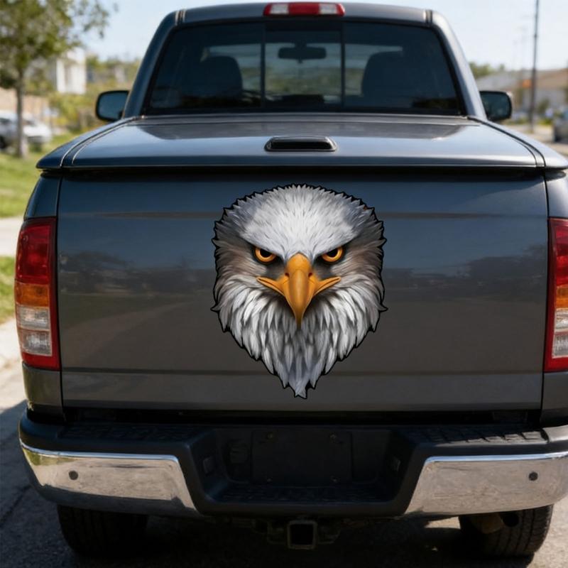 Strong Reflective Patriotic Bird & Flag Sticker Eye Catching Vehicle Sticker for Auto Laptop Coolers Bottle Gift