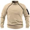 Men's Double Sleeve Color Block Tactical Fleece Hoodie for Spring/Autumn