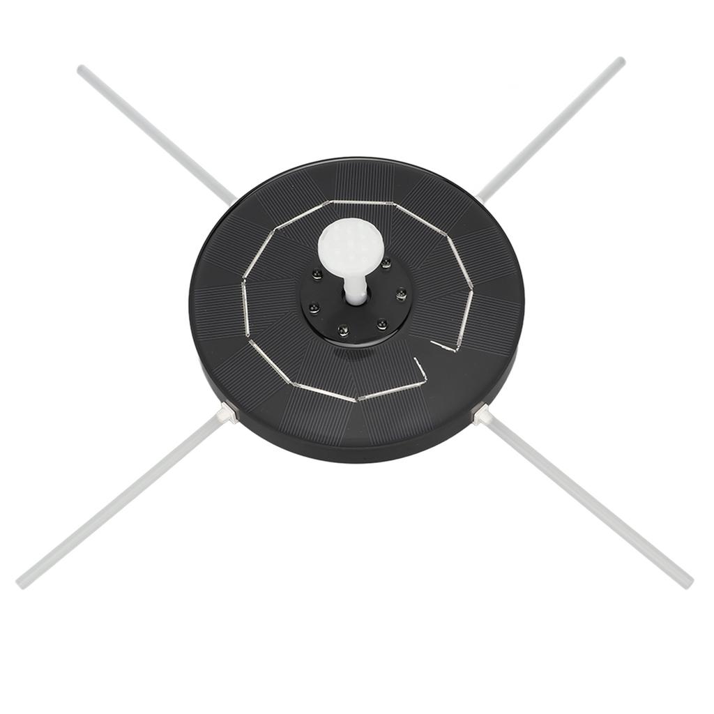 Solar Powered Bird Bath Fountain 3.5W RGB LED Solar Fountain Pump with Colorful LED Lights for Garden Small Pond