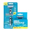 Mach 3 1 Handle + 5 Razor Heads Classic Safety Razor Blades Straight Shaver for Men