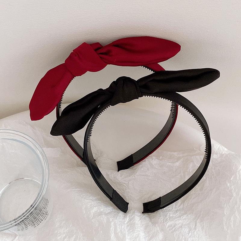 

Rose Liu Yifei Inspired Red Bow Headband for Women – Elegant Summer Hair Accessory червоний