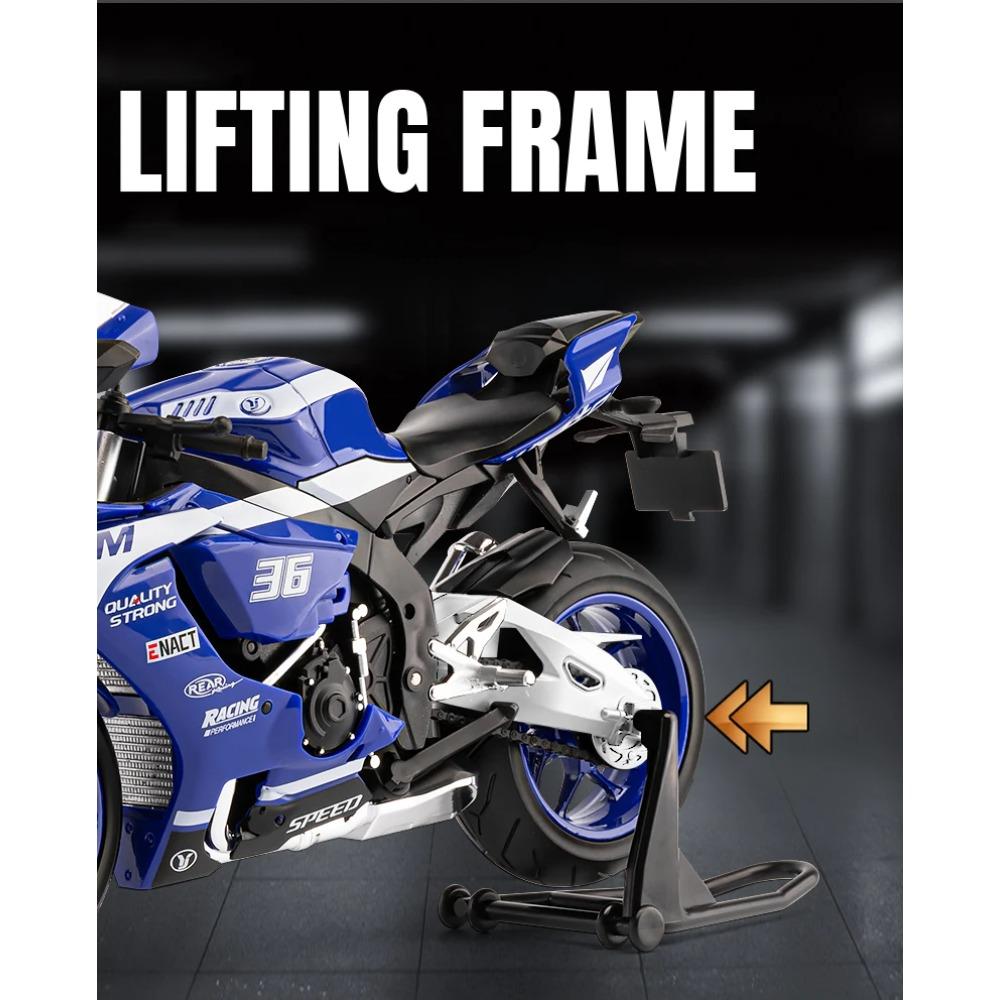 1/9 Yamaha YZF R1M Racing Motorcycle Diecast Model Car Alloy Metal Outdoor Collection Display Classic Ornaments Boyfriend Gifts
