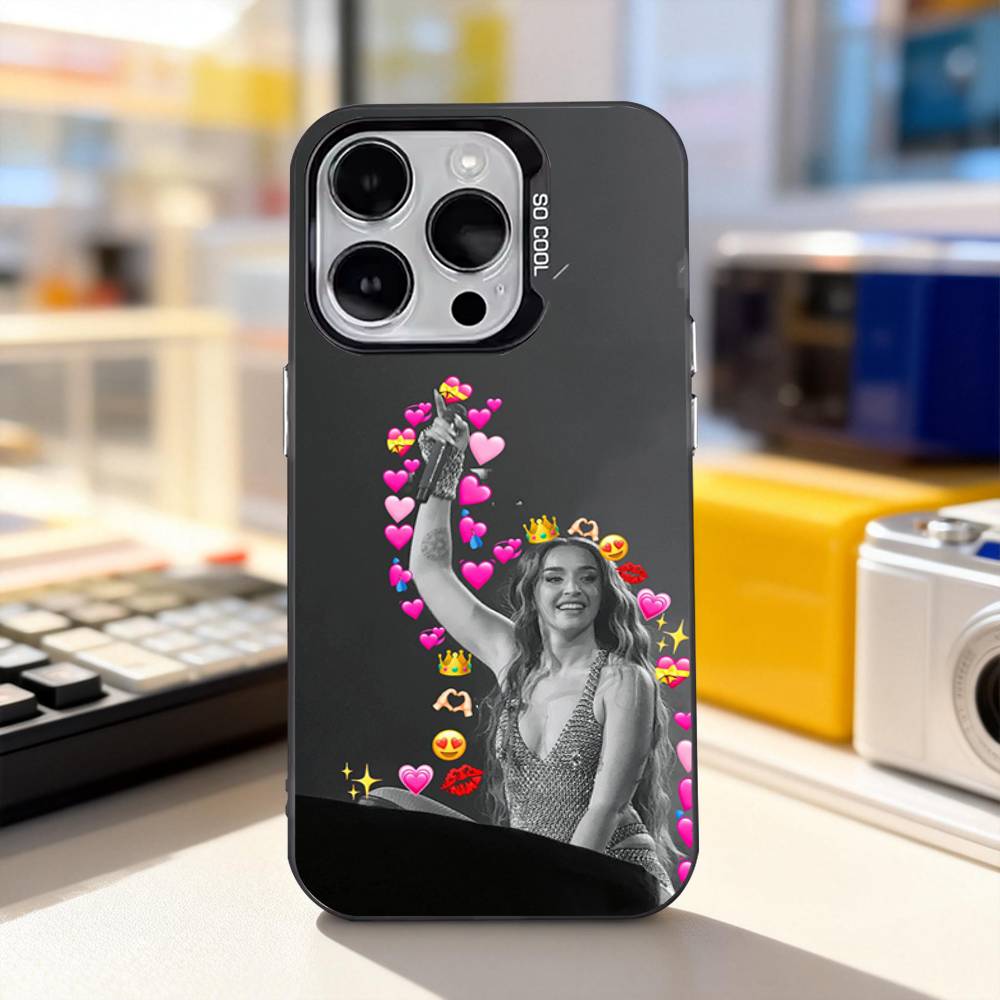 L-Lola Singer Indigo Cool Phone Case For iPhone 17,16,15,14,13,12,11,Pro,XS,Max,Plus,Mini,SE4,E Black Matte Shockproof Cover
