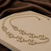 Retro Geometric Metal Chain Waist Belt & Body Chain Accessory