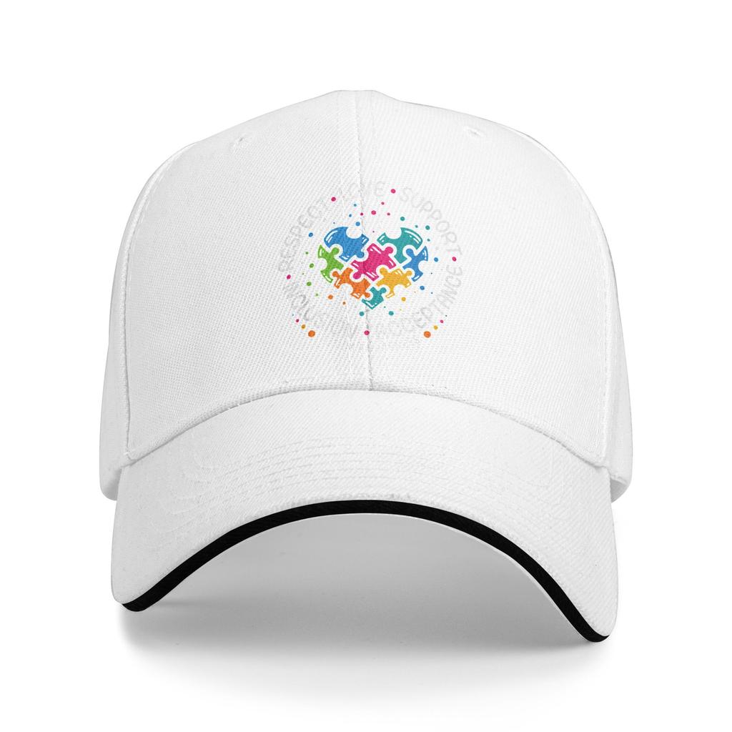 Autism Awareness Respect Love Support Blue Autism Casual Baseball Cap  Running Hippie Trucker Hat Spring Fashion Baseball Caps