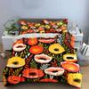 Floral Print Bedding Set Design  Kid'S And Adults' Bedroom Decor, Exquisite Three-Piece Bedding Set Gift