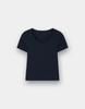 Giordano Ribbed U-Neck Short Sleeve Tee 325526 [3Color]