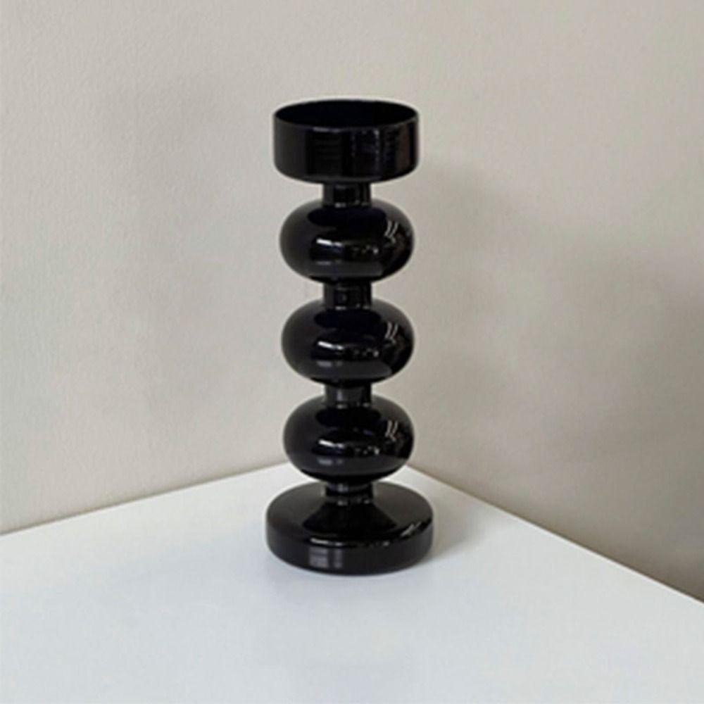 Bougeoir Minimaliste Style Européen Supports à Bougies Romantiques Porte-Bougies en Verre Décoration de Pièce de Maison
