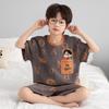 100% Cotton Boys Short Sleeve Pajama Set Kids Ages 8 Soft Breathable Sleepwear With Cartoon Print Thin Home Wear