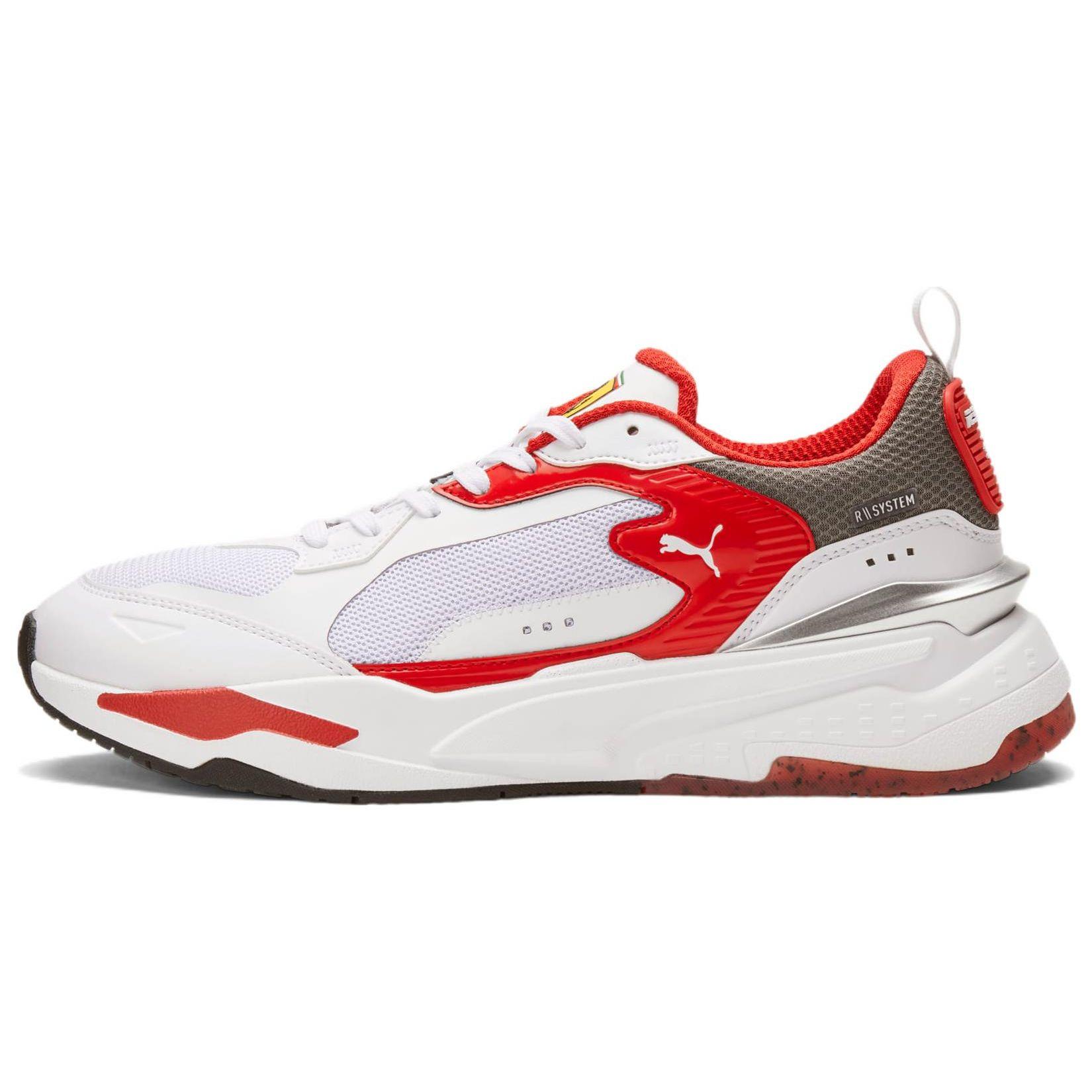 Puma Scuderia Ferrari x RS-Fast White Rosso Corsa Unisex Sneakers Smoked-Pearl 307161-02 45