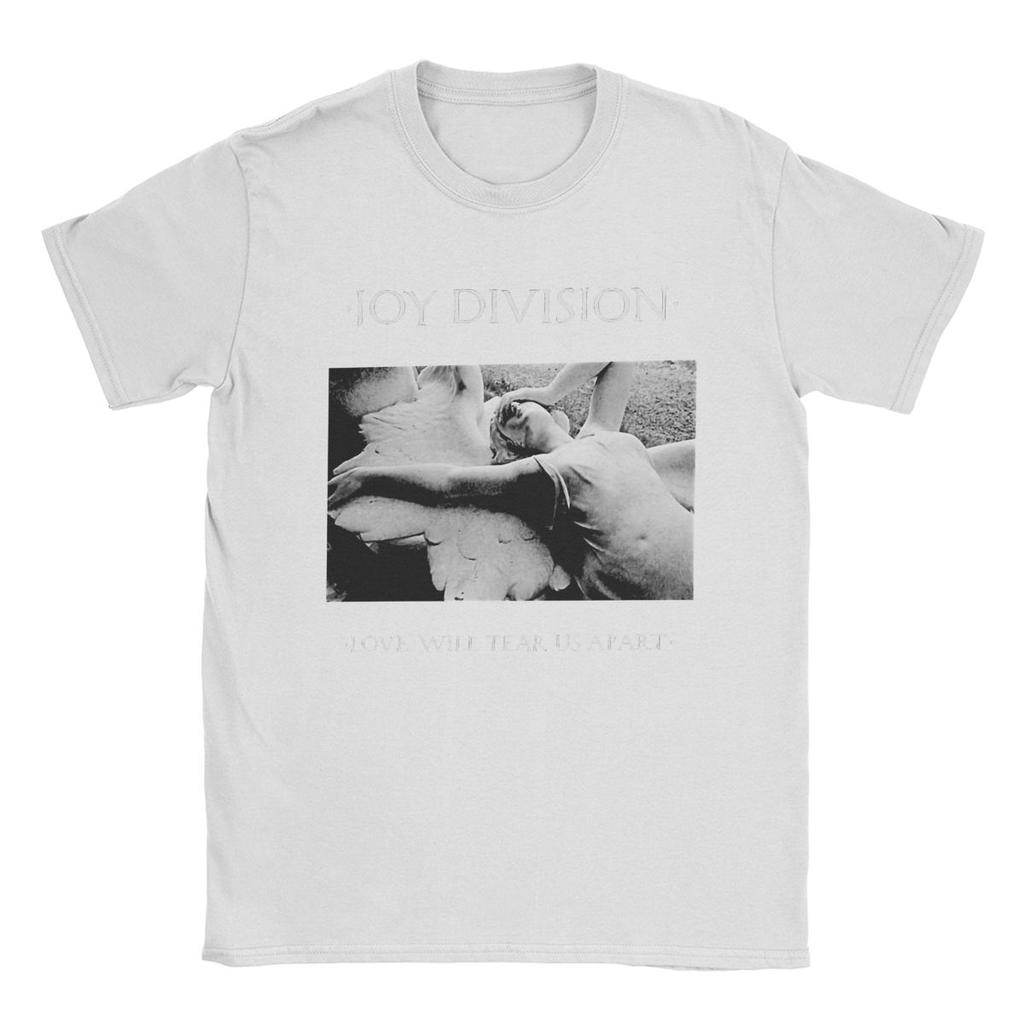 Joy Division Us Apart Koszulki Męskie Bawełna Czysta Koszulki Vintage Okrągły Dekolt Krótki Rękaw Odzież Plus Size