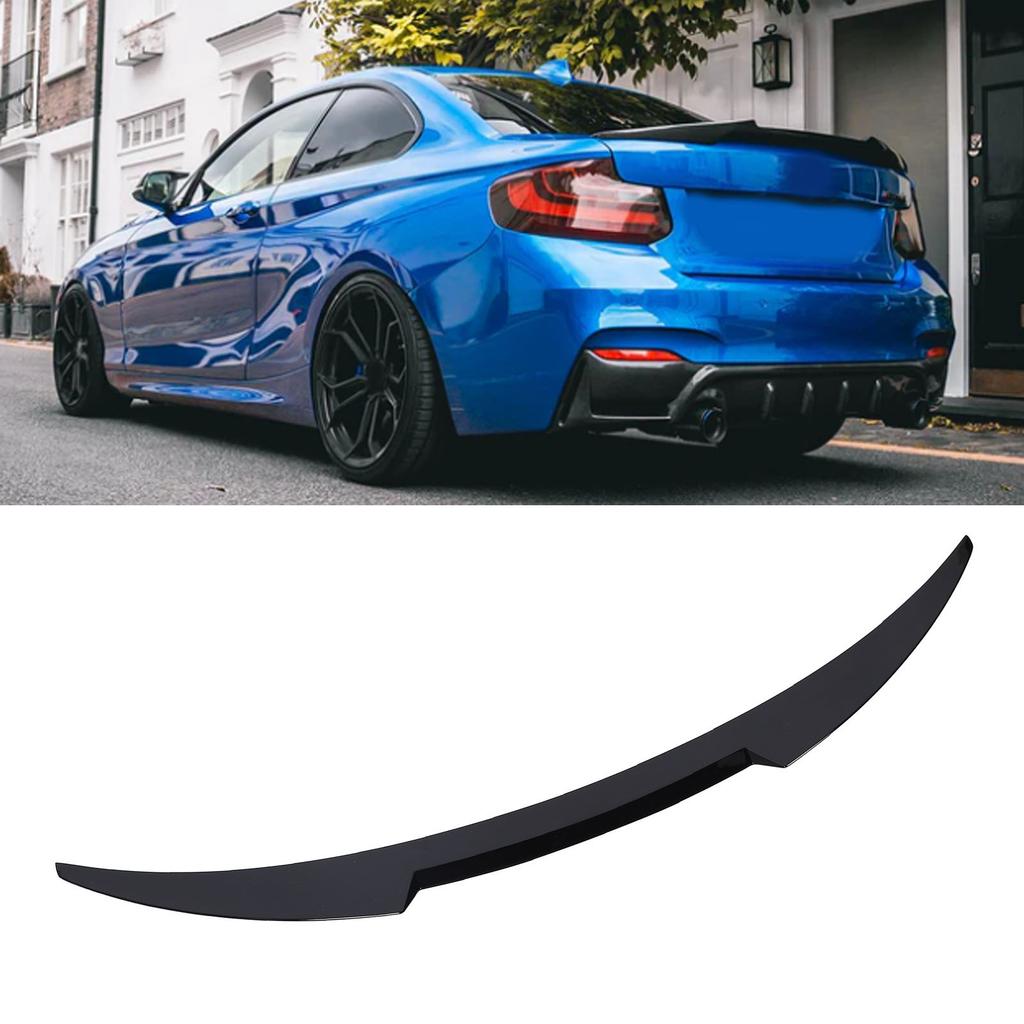 Rear Spoiler ABS Plastic M4 Sporty Appearance Tail Spoiler Wing for 2 Series F22 M2 F87 2014 to 2019