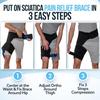  Groin Support For Joint Pain Pulled Groin Sciatic Nerve Pain Hip Thigh Injury Recovery Rehab Adjustable Compression Wrap