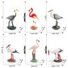 Desktop Flying Bird Models: Educational Flamingo, Heron & Crane Ornaments for Children