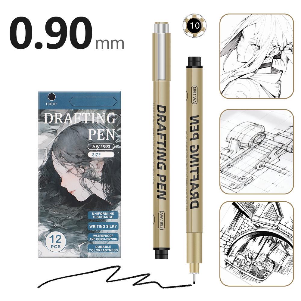 Syringe Pen Set: 12 Ultra-Fine Line Widths for Engineering, Drawing, Manga, Design & Outlining