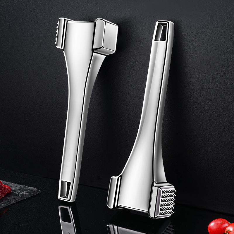 

Luxury 304 Stainless Steel Steak Hammer LFGB Certificate 18cm 418g Ergonomic Meat Pummel Tenderizer for Kitchen Cooking Tool