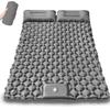 Inflatable TPU Camping Mat with Foot Pump - Portable & Foldable for Outdoor, Beach, or Picnic Use.