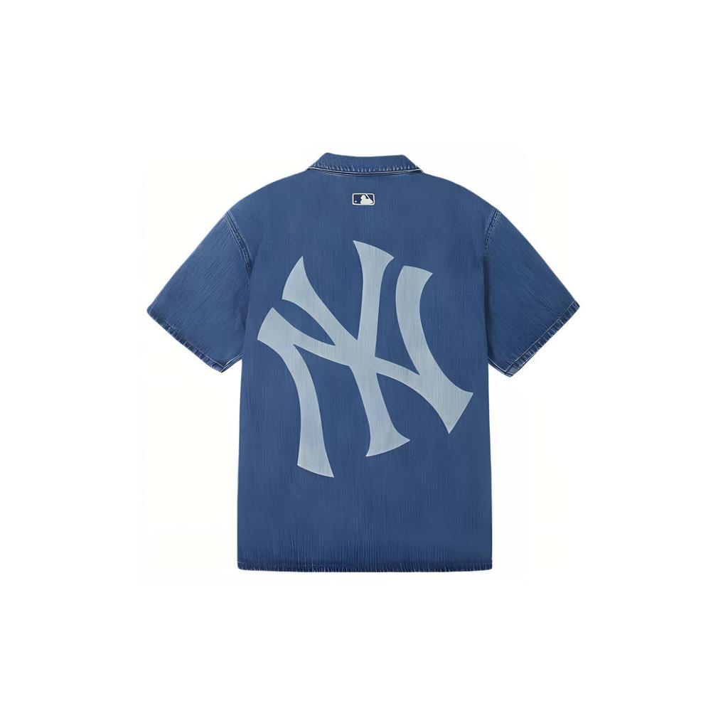 New MLB New York Yankees SS24 Shirt Unisex Indigo 3ADRB0743-50INS