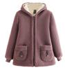 Plus Size Fleece-Lined Winter Coat for Middle-Aged & Elderly Women