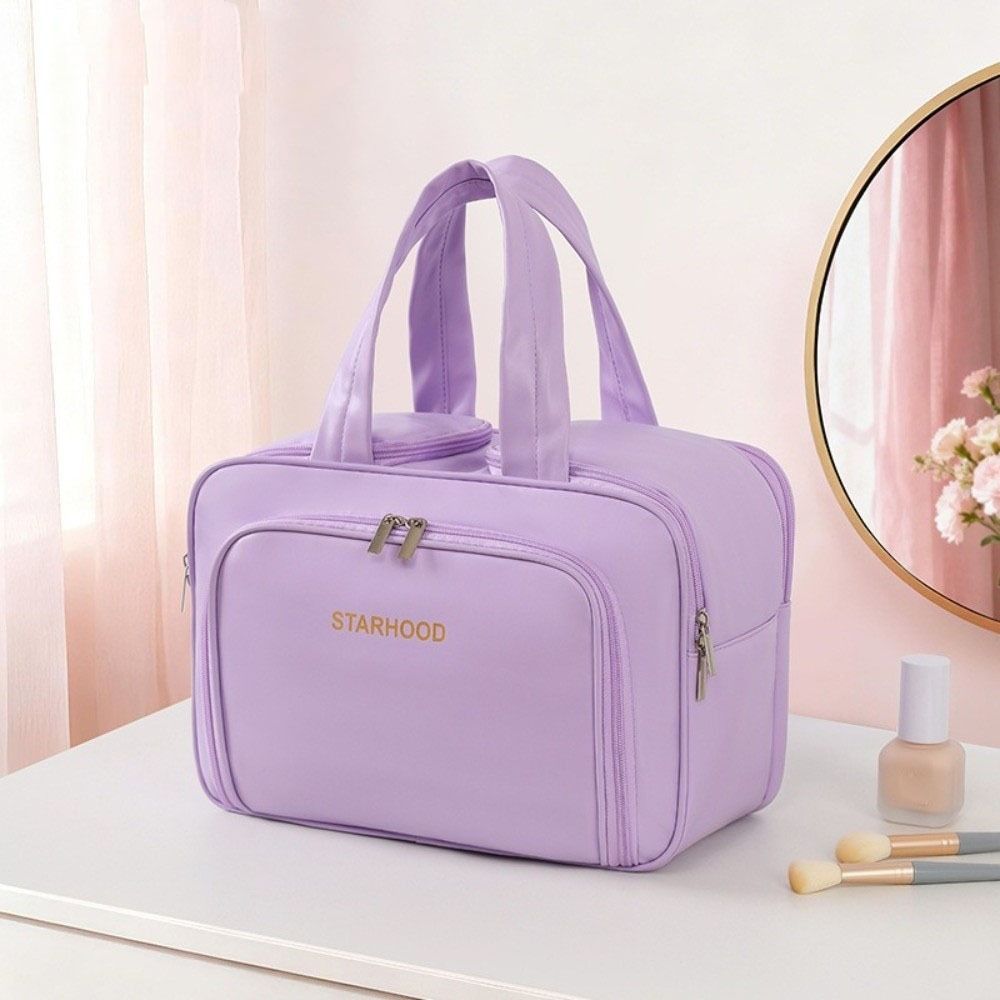 Lightweight Makeup Organizer Large Capacity Cosmetic Container Travel Toiletry Bag Business Trips