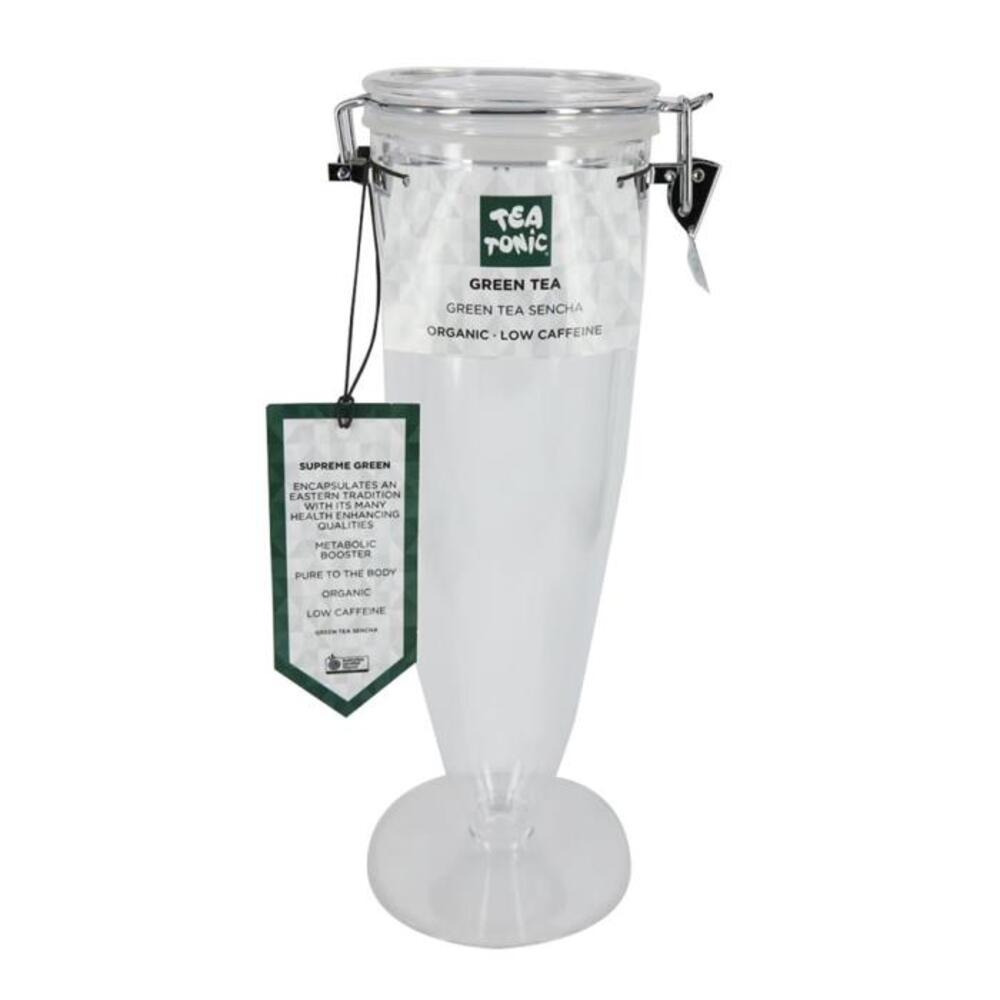 Конусная банка для демонстрации чайного тоника ПУСТАЯ Зеленый чай