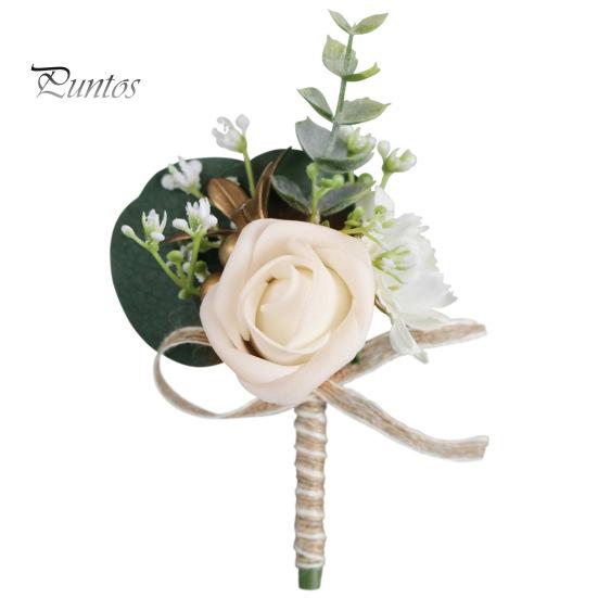 

Брошь в форме цветка для жениха, искусственный шелк, цветок, костюм, пальто, карман, декоративный корсаж, имитация розы, брошь для платья, булавка шампанского