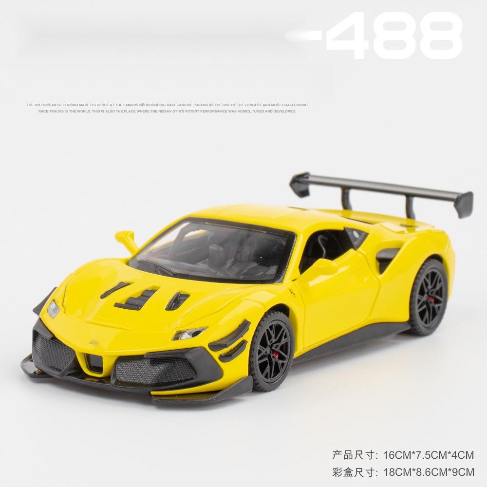 1:32 Ferrari Laferrari SF90 P80C 488 Legierungs Auto Modell Diecasts Metall Spielzeugfahrzeuge Auto Modell Simulation Ton Licht Sammelgeschenke