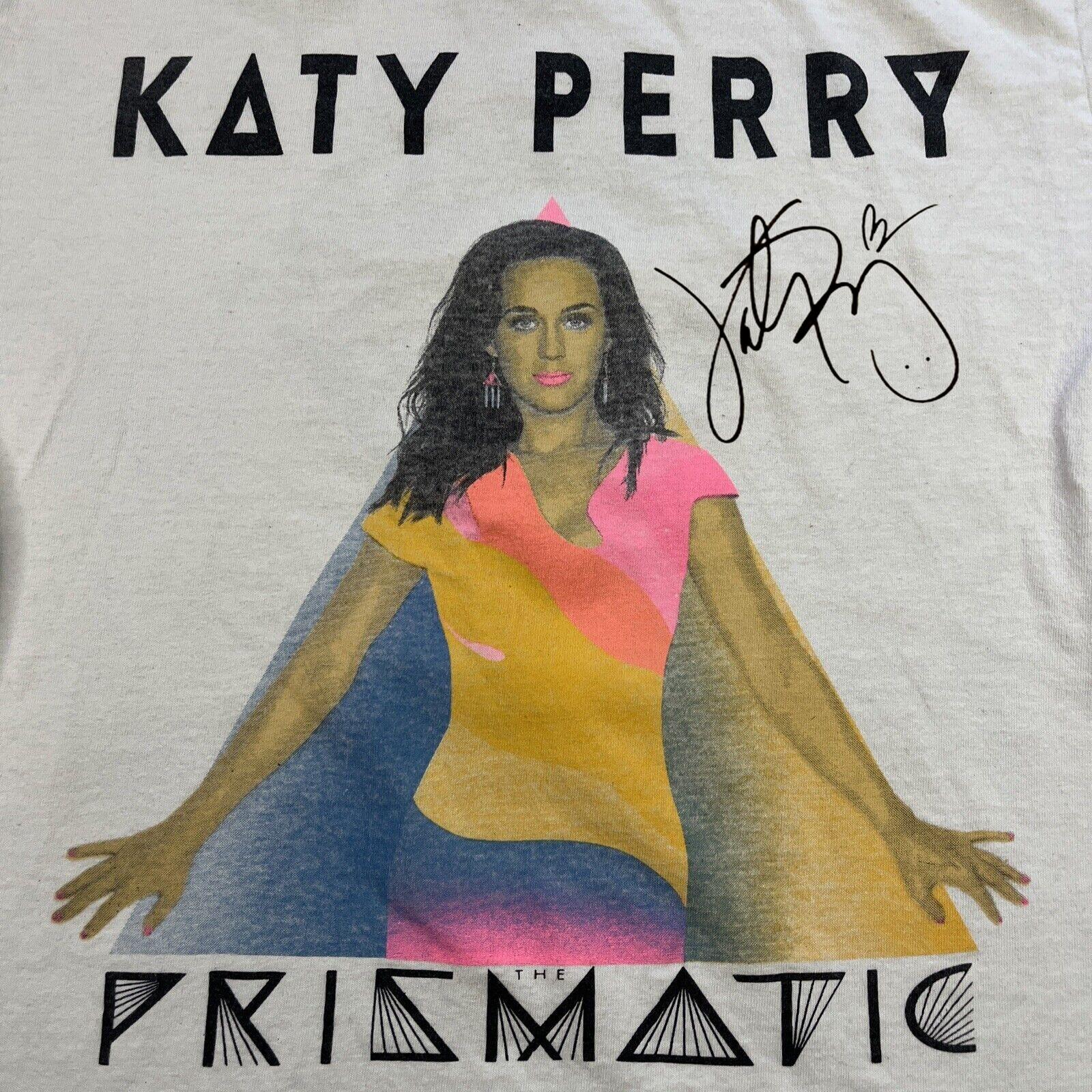 Vintage Katy Perry The Prismatic Tour Cotton Full Size Unisex White Shirt CM170 L