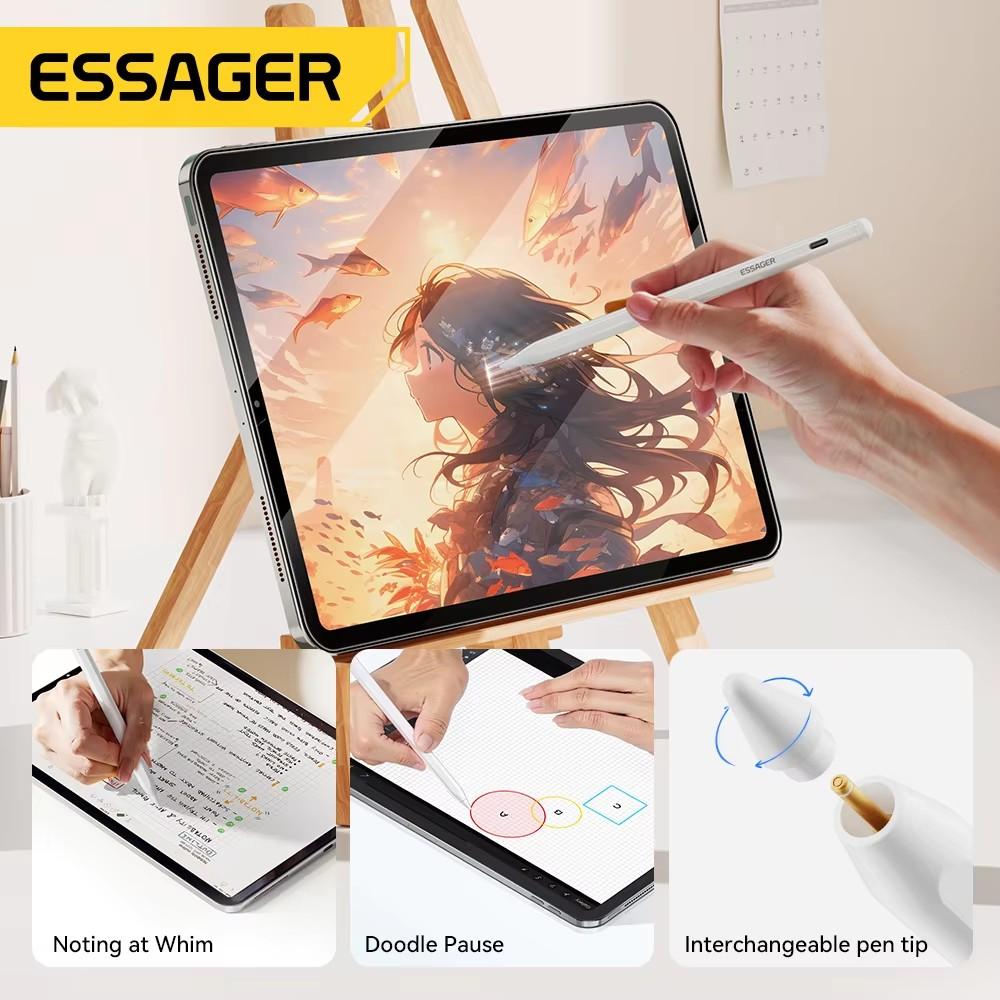 Essager Magnetischer Eingabestift für iPad Apple Pencil USB Tpye C Aufladen für iPad Pencil Zubehör