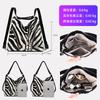 Textured Large-capacity Commuter Travel Bag Textured Shopping Bag Zebra Pattern Shoulder Bag