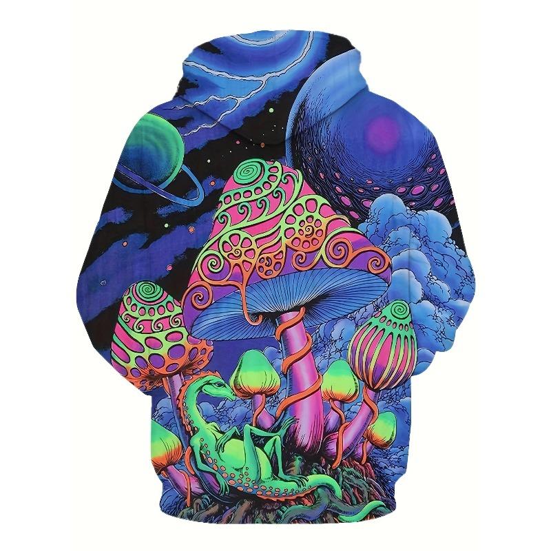 2025 Men's 3D Chinese Dragon Pattern Printed Hoodie Long Sleeve Casual Sweatshirt Loose Suitable for Spring and Autumn Wearing