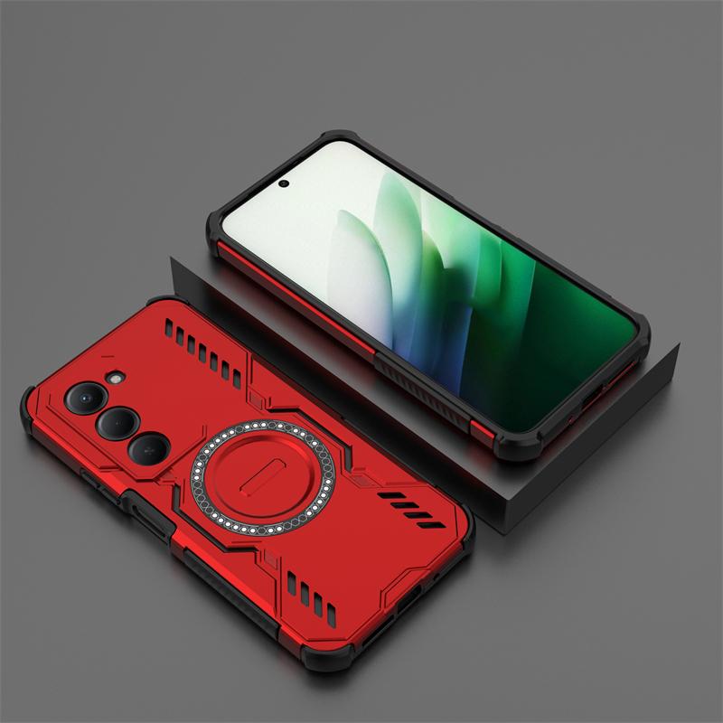 For Xiaomi Redmi 15 Case For Redmi 15 15C Anti-knock Magnetic Adsorption Wireless Charge Back Cover For Redmi 15 Case 6.9 Inch