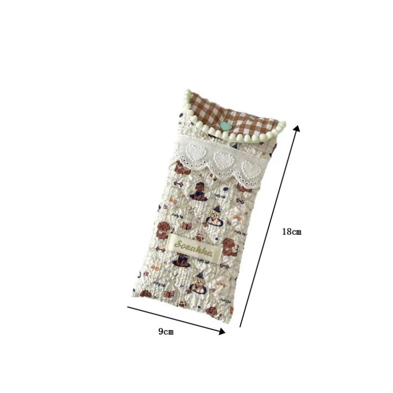 Cute Cartoon Soft Glasses Case Portable Crush Proof Sunglasses Pouch Girls Eyewear Storage Bag
