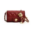 Fahsion Mini Shoulder Bag Chain Strap Korean Version Crossbody Bag Solid Color PU Leather Women's Bag Women