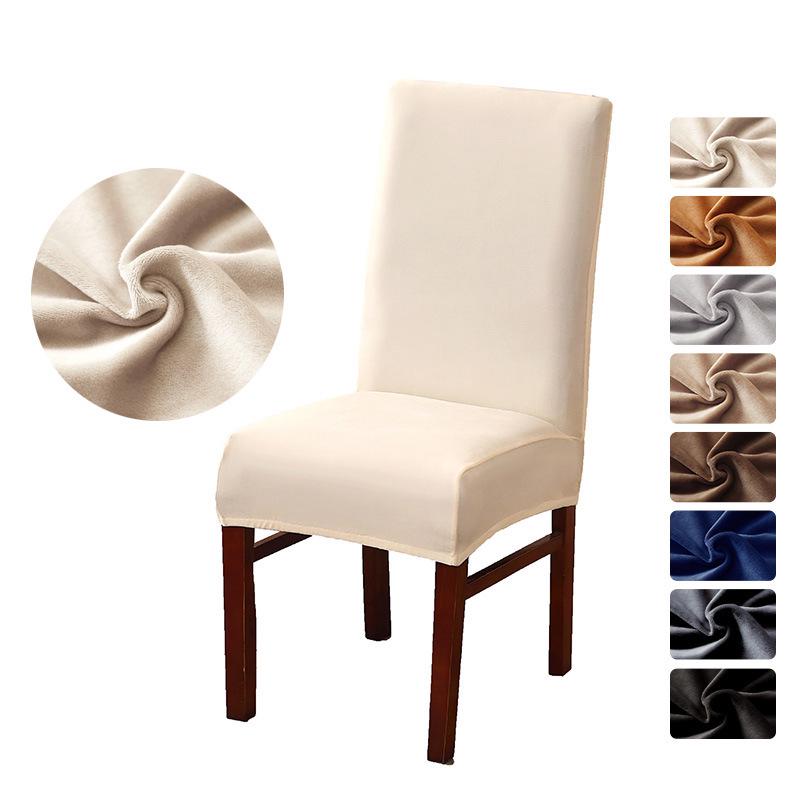 Multi-Season Waterproof Velvet Chair Cover for Home, Restaurant, or Hotel
