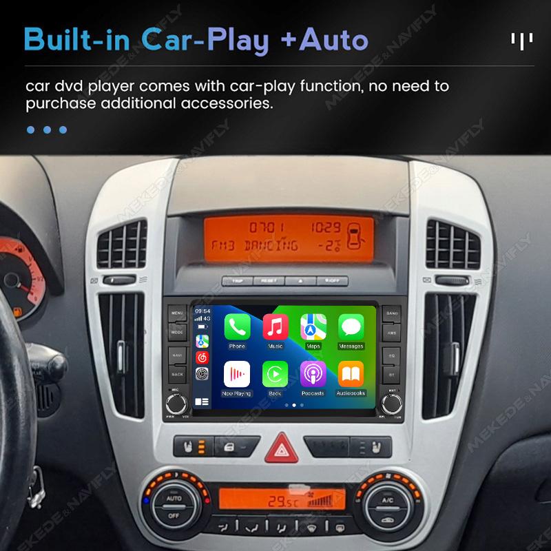 7inch Android 15 For KIA CEED 2007 2008 2009 Wireless Carplay Auto Car Radio Multimedia Player Audio GPS Navi Stereo Screen WIFI