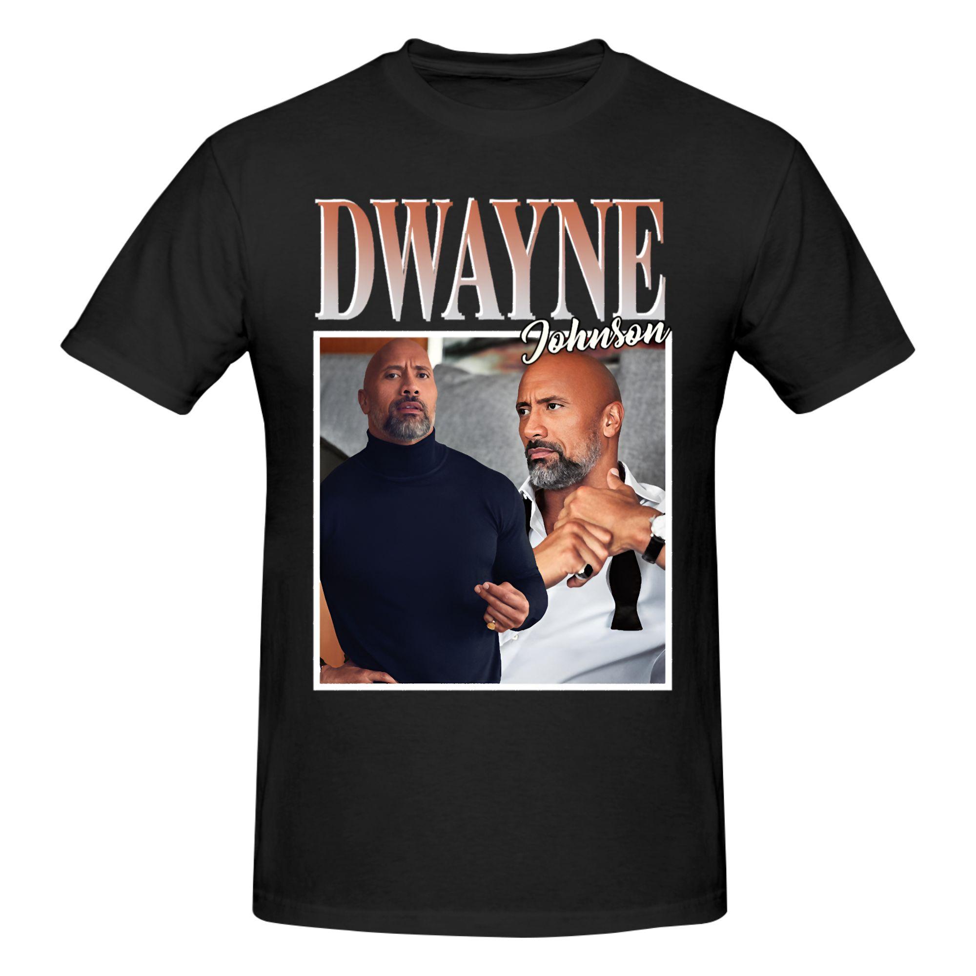 2026 New Dwayne Bootleg Style The Rock Johnson T Shirt Mens ShortSleeve Tshirt Dwayne The RockTee Tops Mens 100 Cotton 4XL