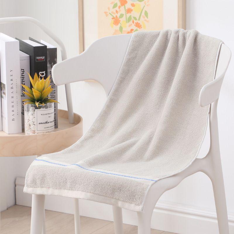 40*90cm Lengthened Bath Towel Cotton Adult Plus Size Thickened Large Body Bath Towels Absorbent Soft Big Towel Bathroom Supplies