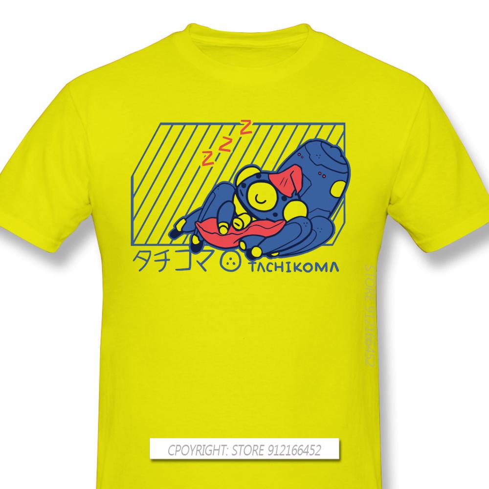 Customization Clothes Ghost In The Shell Technology Ai Anime T-Shirts TACHIKOMA Fashion For Men