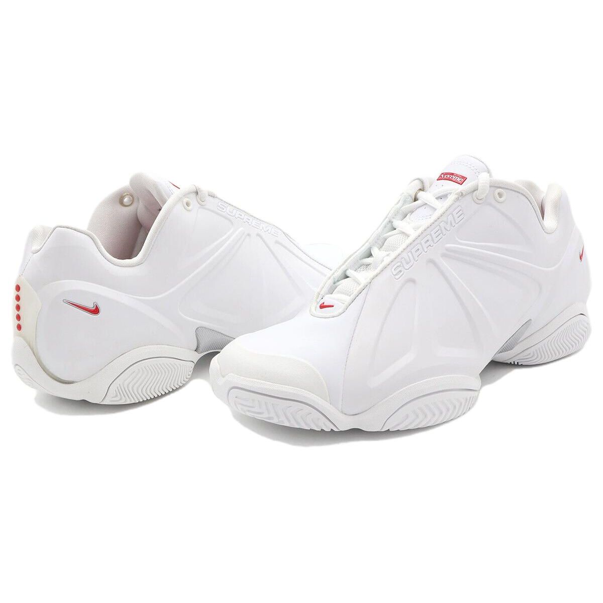 シューズ(男性用) Supreme x Nike Courtposite 28cm us10 Кроссовки мужские Supreme x Nike Air Zoom Courtposite Белые FB8934