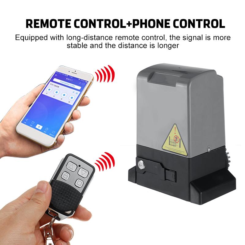 Smart Automatic 1500KG WiFi APP Control Electric Sliding Gate Opener Operator Motor With Remote Control Release Key 750W