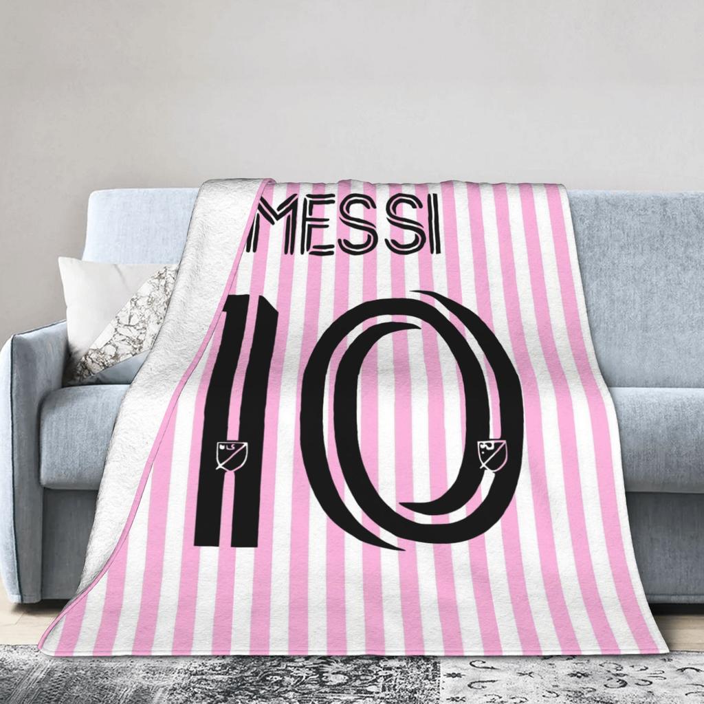 Argentina Number 10 Football Soccer Blanket Flannel Decoration Messied Portable Warm Throw Blanket for Home Couch Bedding Throws