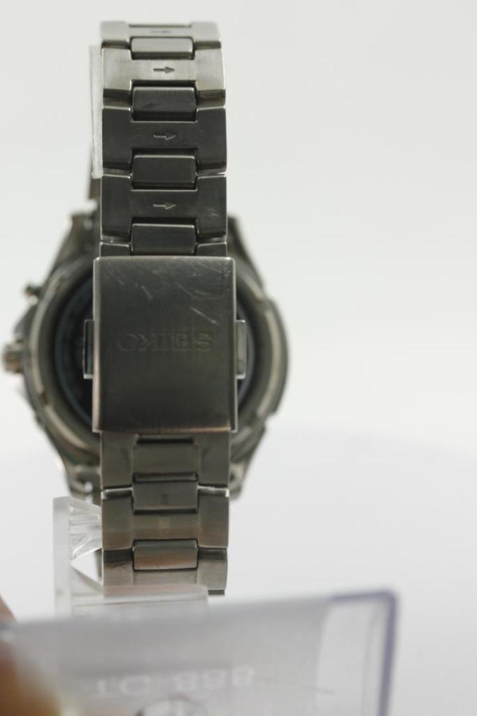 [USED] SEIKO 5B21-0AB0 Radio-Controlled Watch, Titanium, 10 ATM Water Resistance, Battery Replaced
