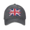 Vlajka Union Jack Spojeného království Britská džínová čepice Ležérní baseballové čepice Nastavitelná čepice Letní Unisex Baseballové čepice