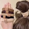 5pcs/set Hair Ties Twisted Knitted Rubber Bands Basic Elastic Hair Band Durable Ponytail Holder Women Hair Accessories