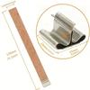 10/30pcs Wooden Wicks DIY Aromatherapy Candle Wicks High-Quality Smokeless Wood Chips Handmade Candle Making Accessories