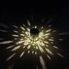 Solar Outdoor Wall Light Santa Claus Projection Lamp Christmas Iron Art Garden Decorative Wall Lamp For Yard Courtyard Xmas Gift