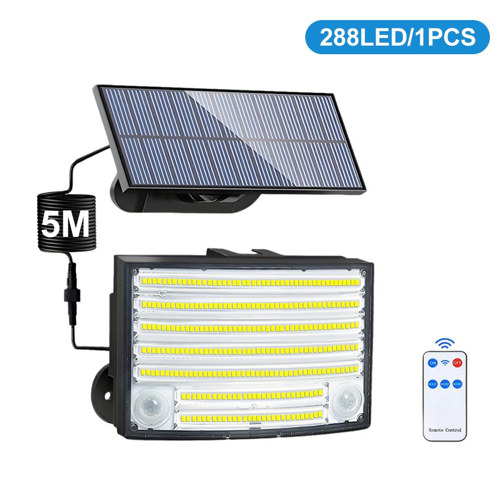New 288/318/106LED Solar Light Outdoor Super Bright Solar Powered Light Motion Sensor Led Security Wall Light Waterproof Garage