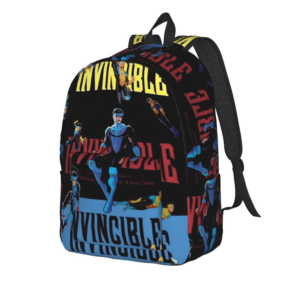 Mochila de Cómic Invencibles para Hombres Mujeres Estudiantes Adolescentes Bolso de Hombro para el Trabajo con Bolsillo para Portátil